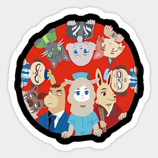 All Characters Art! Odd Taxi Sticker